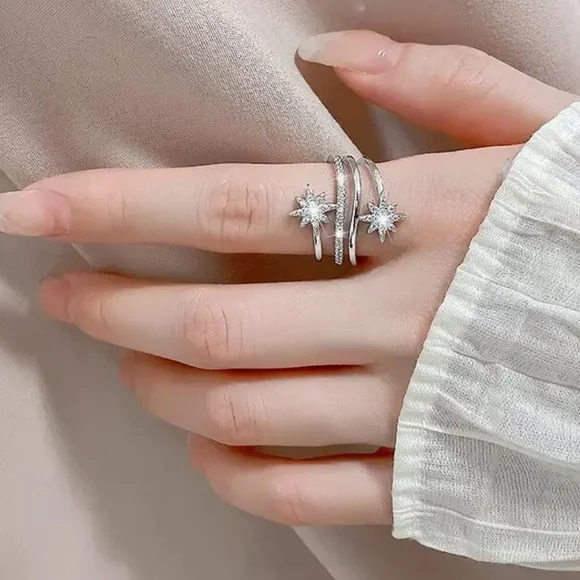 ✨Insta sterling silver stars ring - Picture 4 of 4